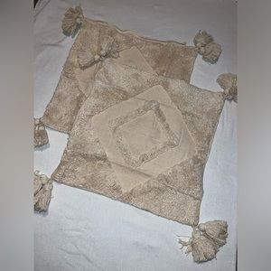 Nwot boho cotton pillow cover set